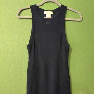 VEUC MK Womes M Navy Ribbed Knit Tank